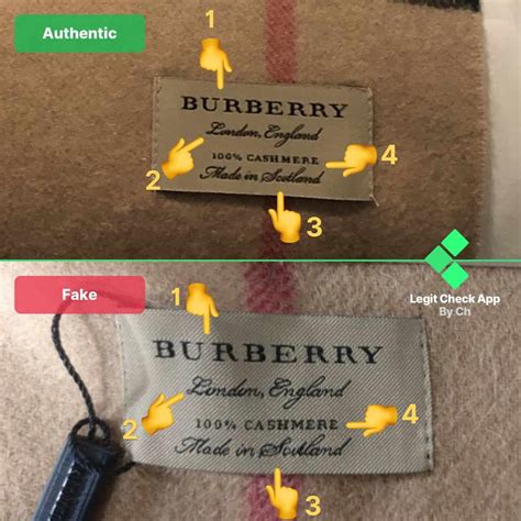 how to tell real burberry scarf from fake